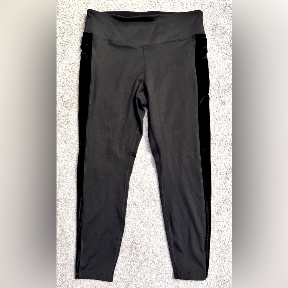 VS PINK - 🖤 High Waist Fleece Lined Velvet Trim Legging